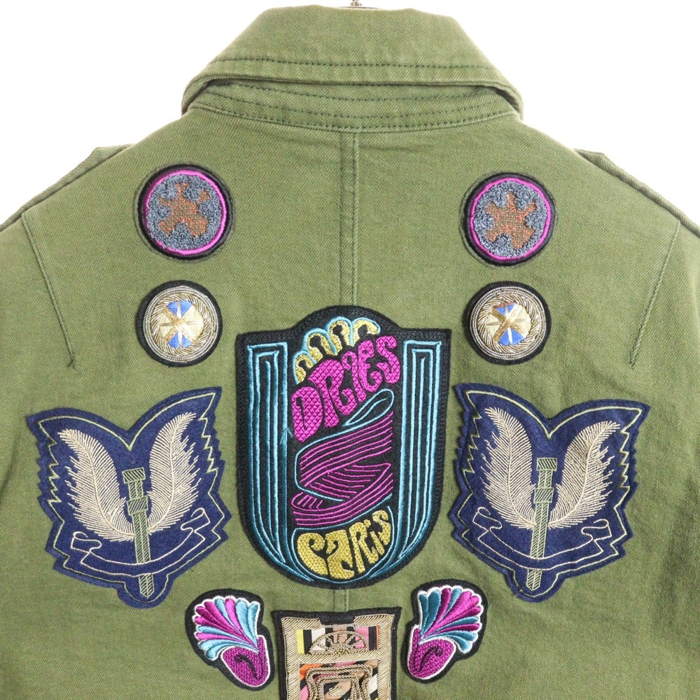 DRIES VAN NOTEN(ドリスヴァンノッテン) Military Jacket ワッペン付き ミリタリージャケット カーキ