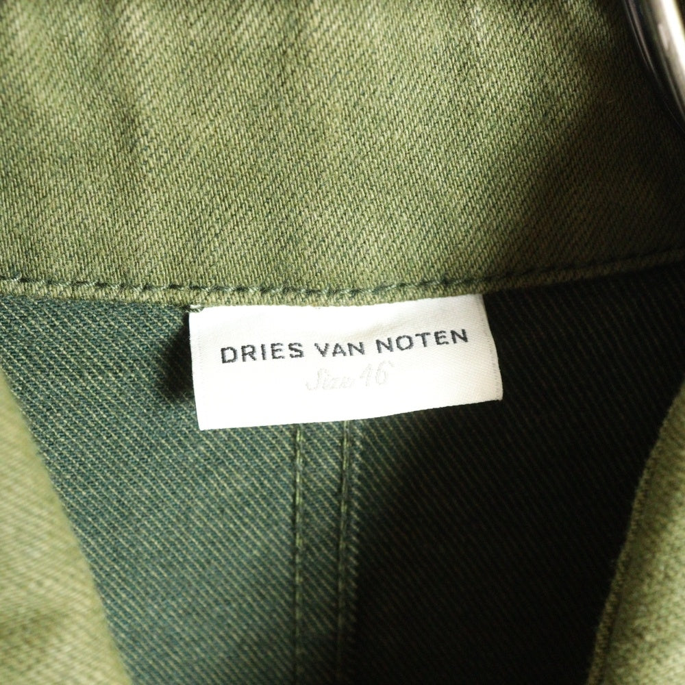 DRIES VAN NOTEN(ドリスヴァンノッテン) Military Jacket ワッペン付き ミリタリージャケット カーキ