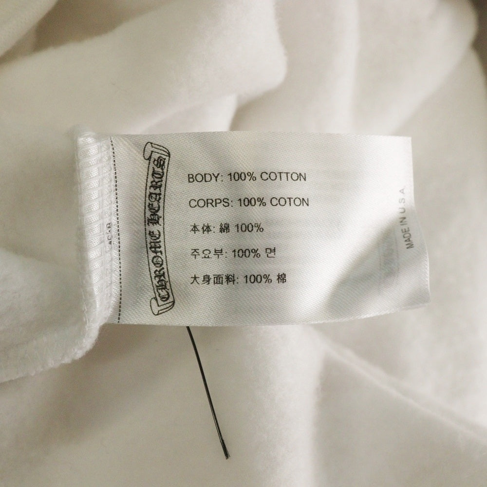 CHROME HEARTS(クロムハーツ) SWTSHRT HD ZIP アームロゴ ダガージップ ジップアップスウェットパーカー フーディー ホワイト