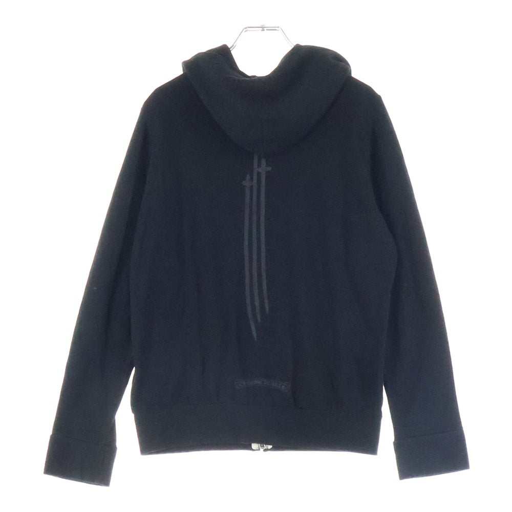 CHROME HEARTS(クロムハーツ) RS3 ZIP HOODIE ダガージップ ジップアップパーカー フーディー ブラック