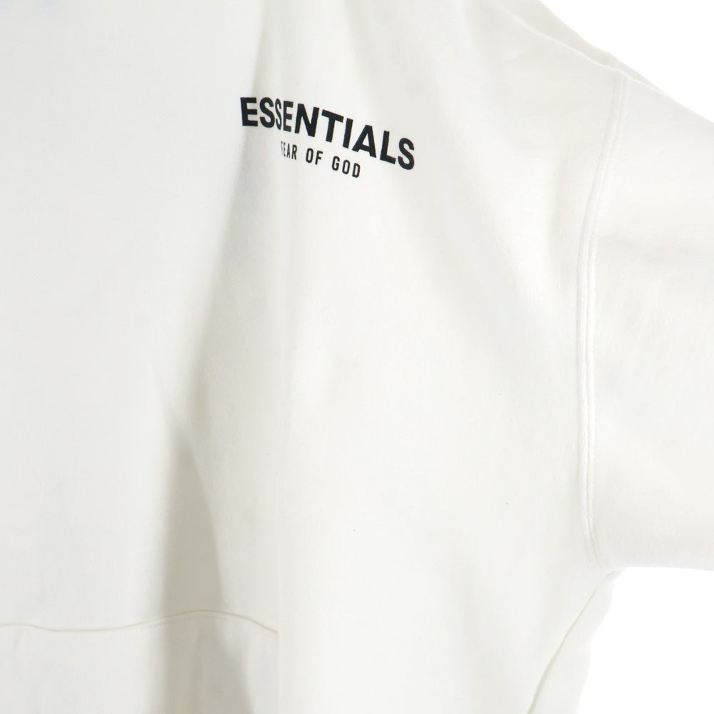 FEAR OF GOD ESSENTIALS(フィアオブゴッド エッセンシャルズ) HOODIE FLOWER バックフラワーフォトプリント プルオーバースウェットパーカー フーディー ホワイト