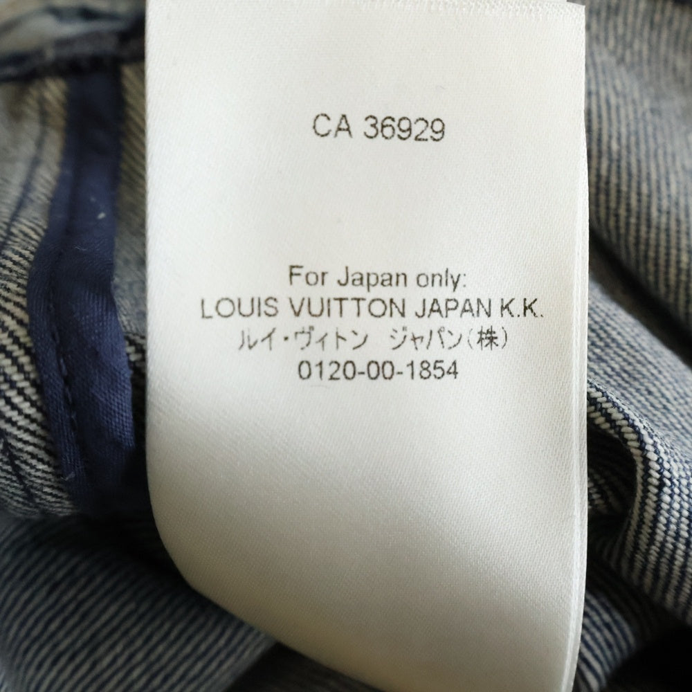 LOUIS VUITTON(ルイヴィトン) 24SS LVモノグラム グラデーション半袖デニムシャツ インディゴ RM241M FTO HQS10W