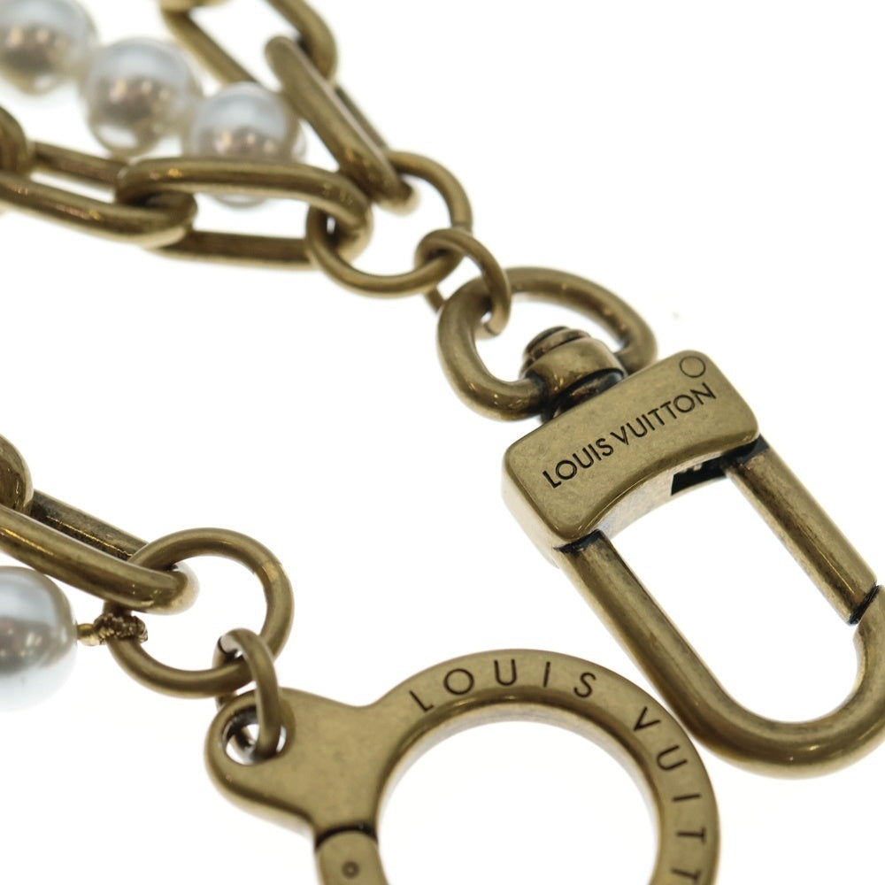 LOUIS VUITTON(ルイヴィトン) バッグチャーム パール チェーン ゴールド M01689