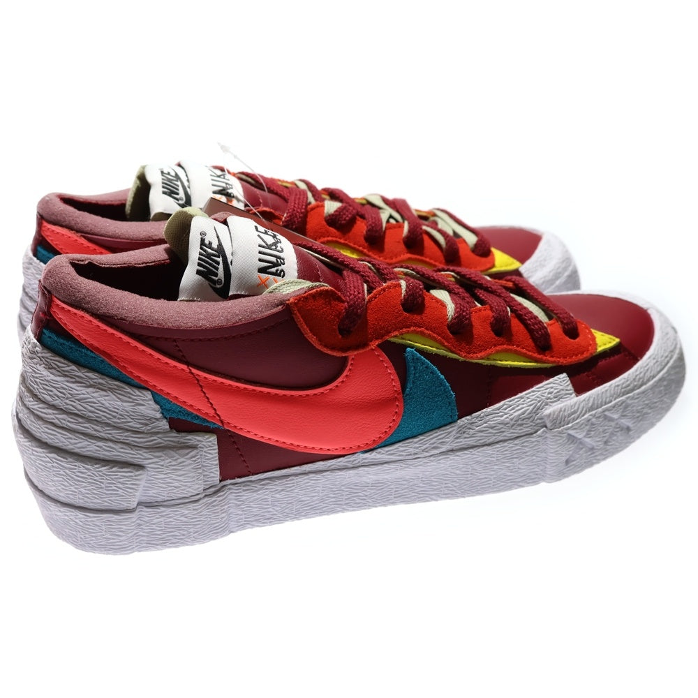 NIKE(ナイキ) ×KAWS ×sacai BLAZER LOW カウズ サカイ ブレザー ローカットスニーカー バーガンディー US8/26cm DM7901-600