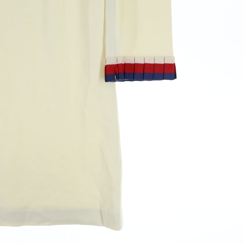 GUCCI(グッチ) Ribbon One Peace フリルリボンワンピース アイボリー レディース 457035 X5L50
