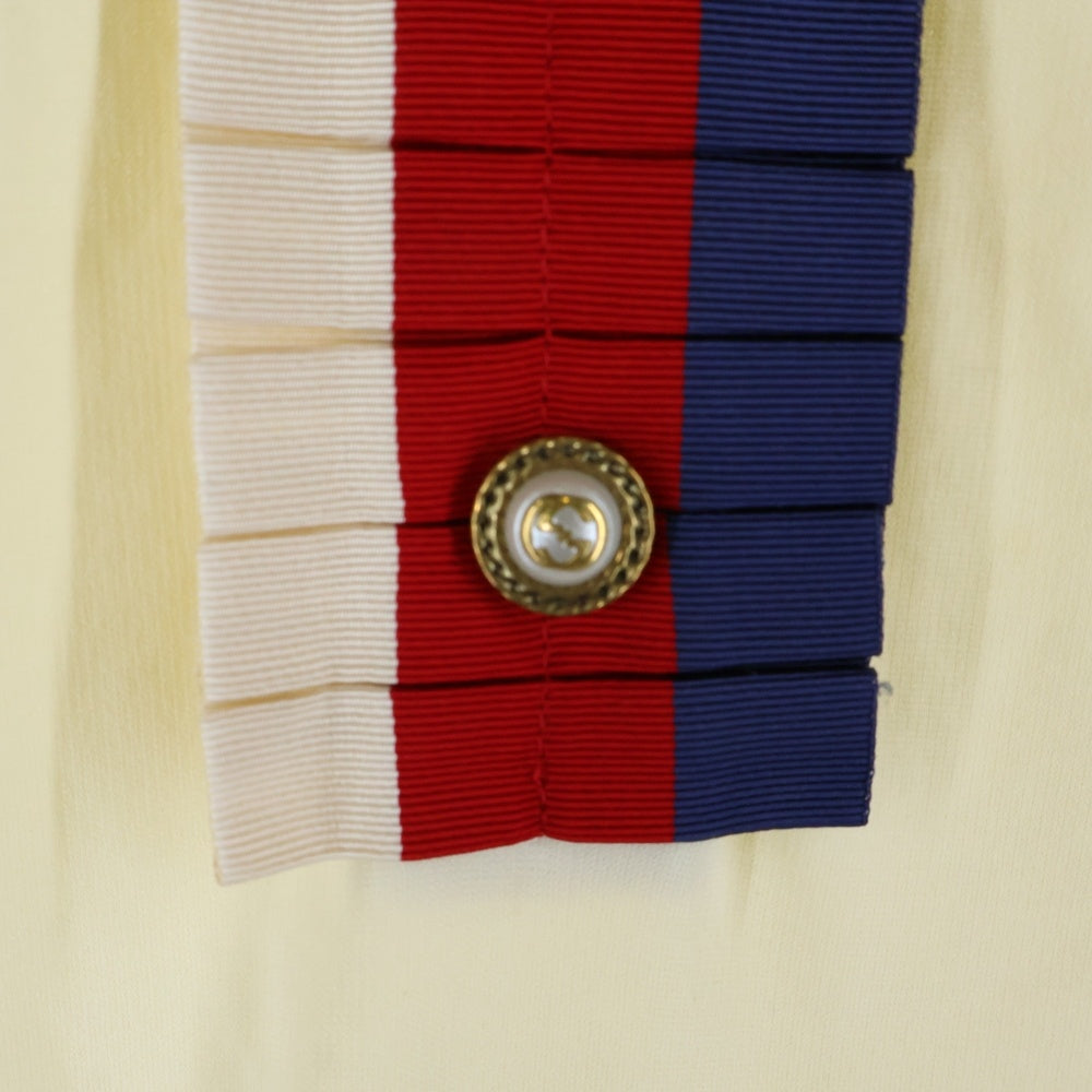 GUCCI(グッチ) Ribbon One Peace フリルリボンワンピース アイボリー レディース 457035 X5L50