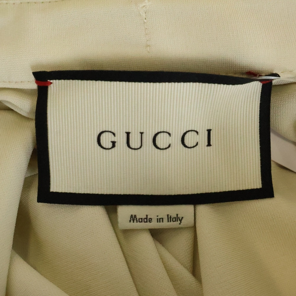 GUCCI(グッチ) Ribbon One Peace フリルリボンワンピース アイボリー