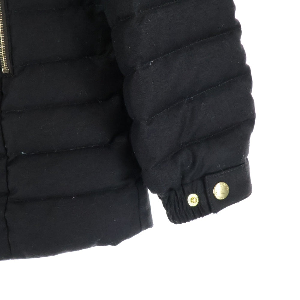 TATRAS(タトラス) Down Coat ロゴワッペン ファーダウンジャケット ダウンコート ブラック レディース LTA18A4652
