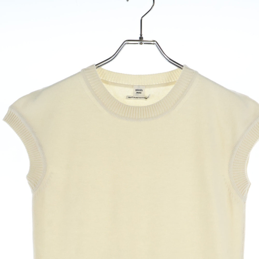 HERMES(エルメス) 23SS Cashmere knit One Peace カシミヤニット ロングワンピース レディース アイボリー