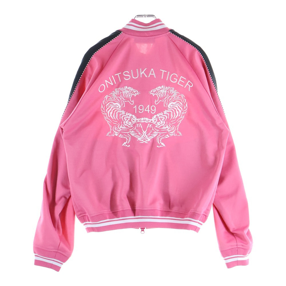 Onitsuka Tiger(オニツカタイガー) ロゴ刺繍 トラックジャケット ピンク 2183B168