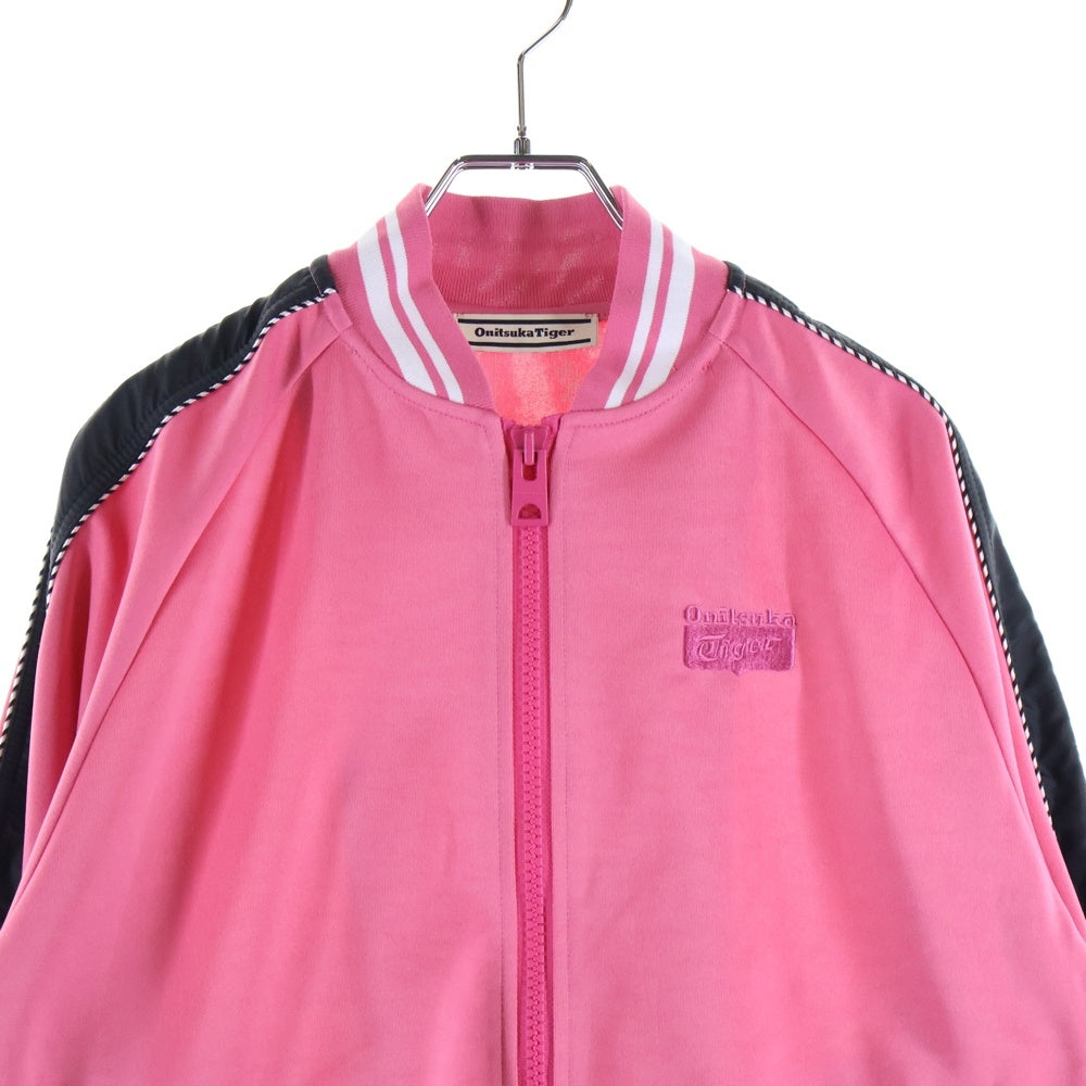 Onitsuka Tiger(オニツカタイガー) ロゴ刺繍 トラックジャケット ピンク 2183B168