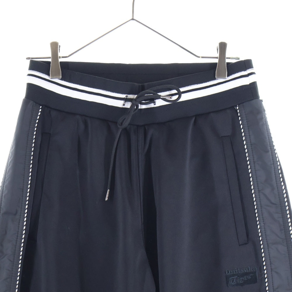 Onitsuka Tiger(オニツカタイガー) ロゴ刺繍 トラックパンツ ブラック 2183B169