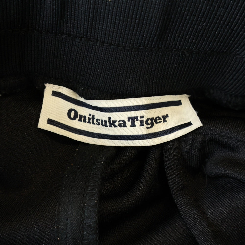 Onitsuka Tiger(オニツカタイガー) ロゴ刺繍 トラックパンツ ブラック 2183B169