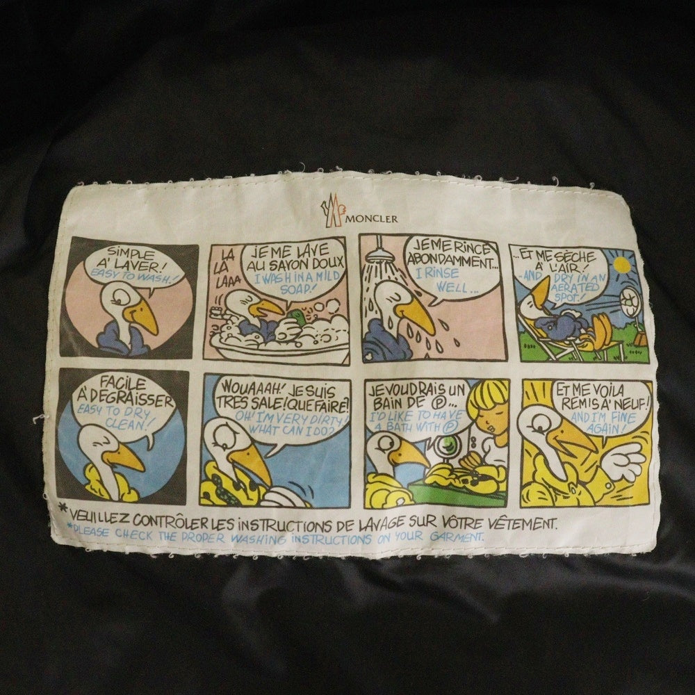 MONCLER(モンクレール) ANGES GIUBBOTTO アンジェ ロゴワッペン ロングダウンジャケット ブラック レディース F20931C20300 C0229