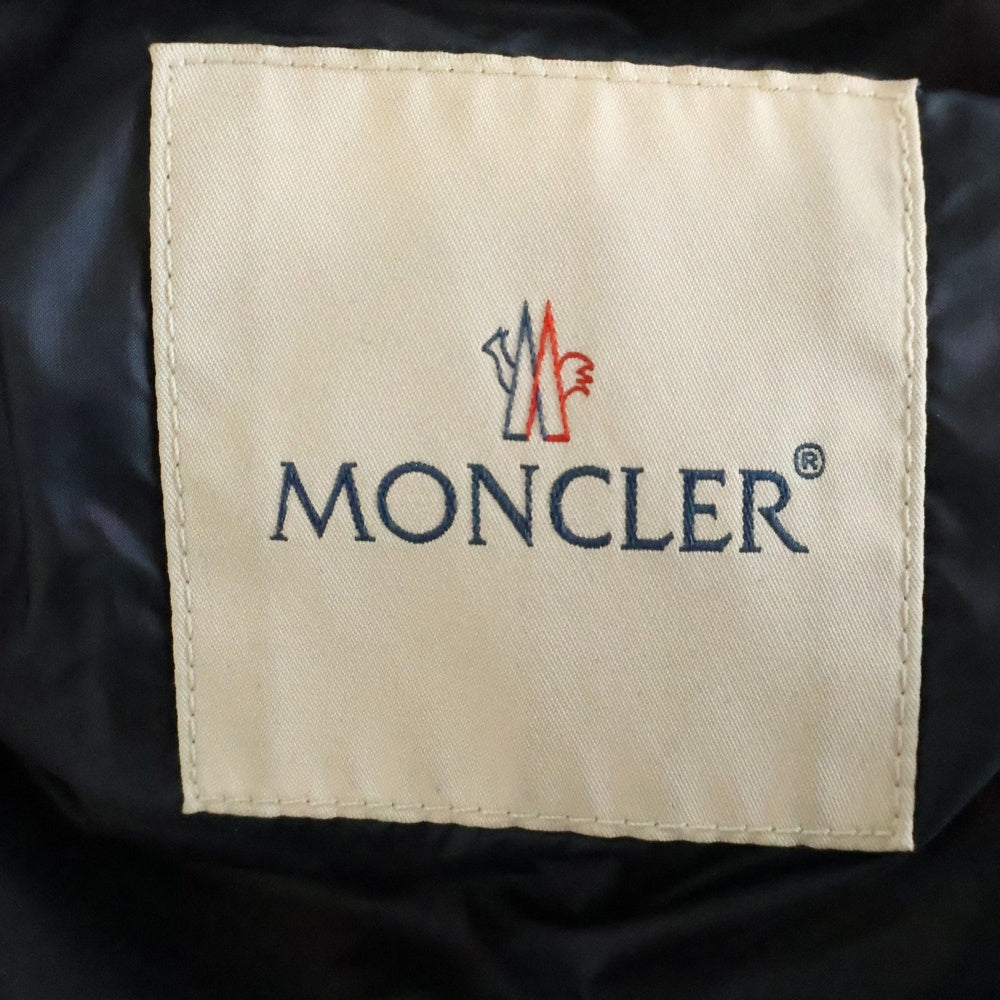 MONCLER(モンクレール) BARBEL GIUBBOTTO バルベル ロゴワッペン ロングダウンジャケット ネイビー レディース C10934931299 53048