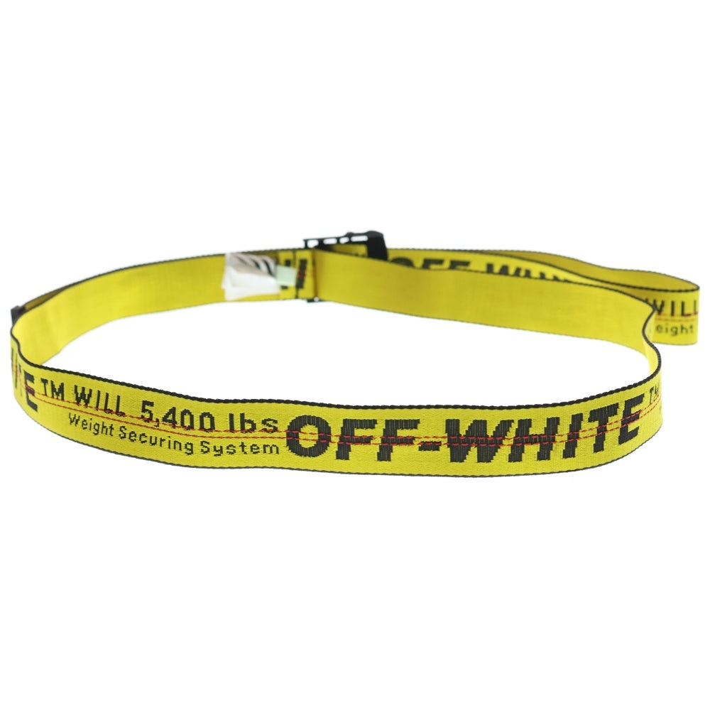 OFF-WHITE(オフホワイト) 18AW Belt インダストリアルロゴ ベルト イエロー OWRB009E18223050