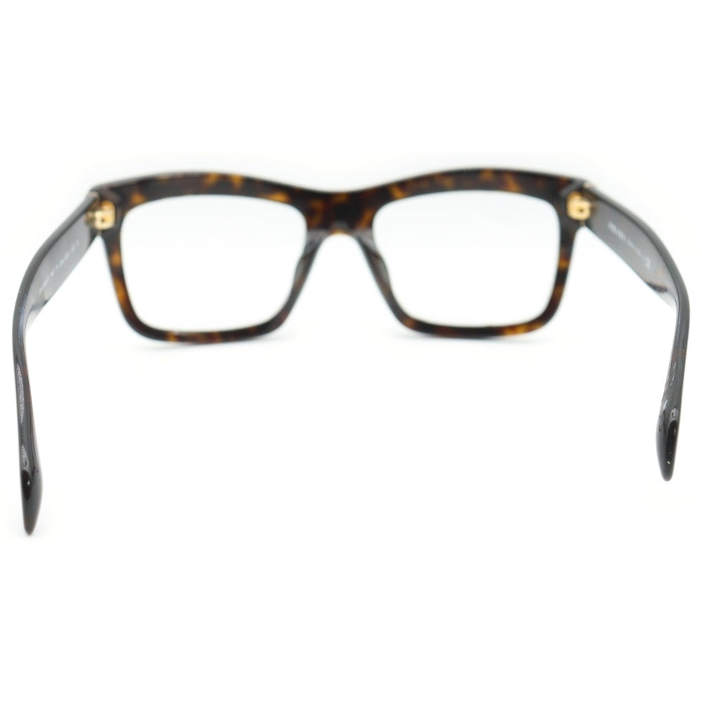 PRADA(プラダ) Glasses スクエアフレーム ウェリントンアイウェア 眼鏡 ブラウン ※度入り SPR 25Q-F