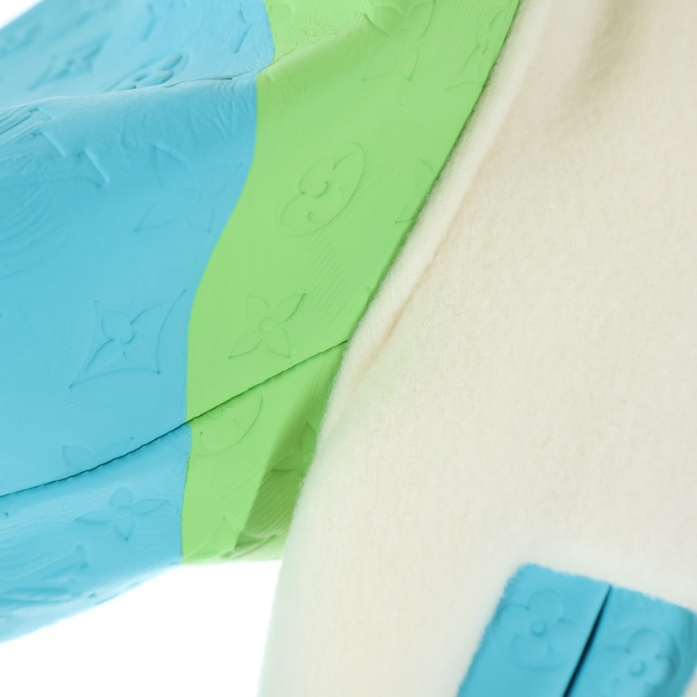 LOUIS VUITTON(ルイヴィトン) 23SS レインボー プレイグラウンド モノグラムバーシティジャケット レザー切替 ウールスタジャン アイボリー RM231 YC8 HOL63E