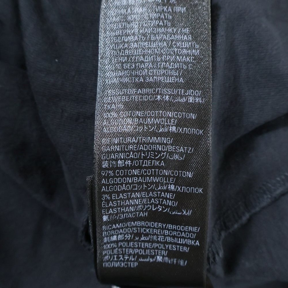 BALENCIAGA(バレンシアガ) ×Under Armour T-Shirt アンダーアーマー ロゴ刺繍 半袖Tシャツ ブラック 787349 TRVB7