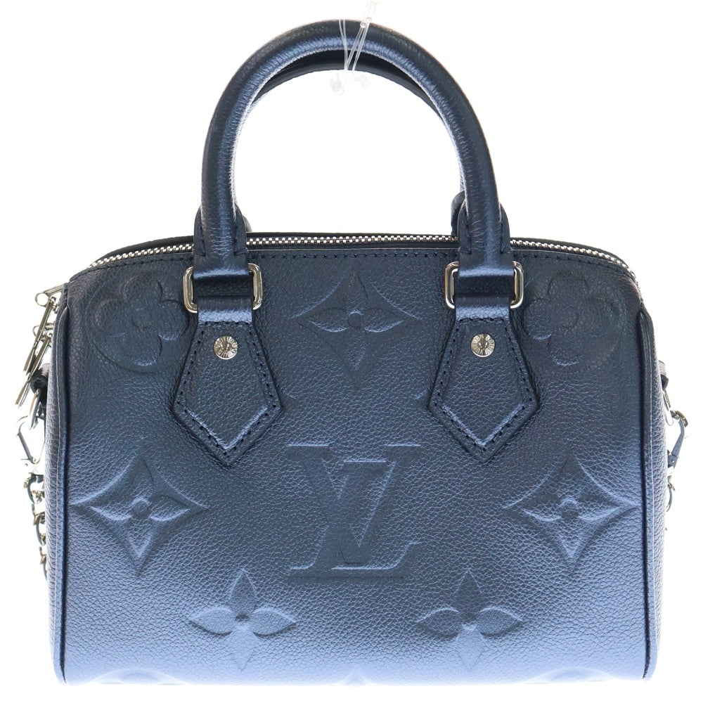 LOUIS VUITTON(ルイヴィトン) モノグラム アンプラント レザー スピーディバ ンドリエール 20 ショルダーバッグ ブルー