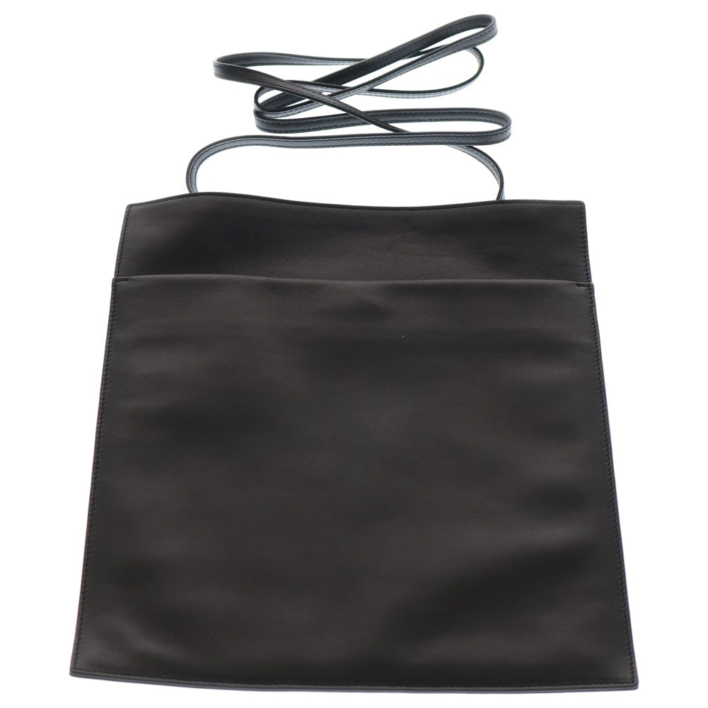 THE ROW(ザロウ) Large Pocket Bag ラージポケット ショルダーバッグ ブラック W1509