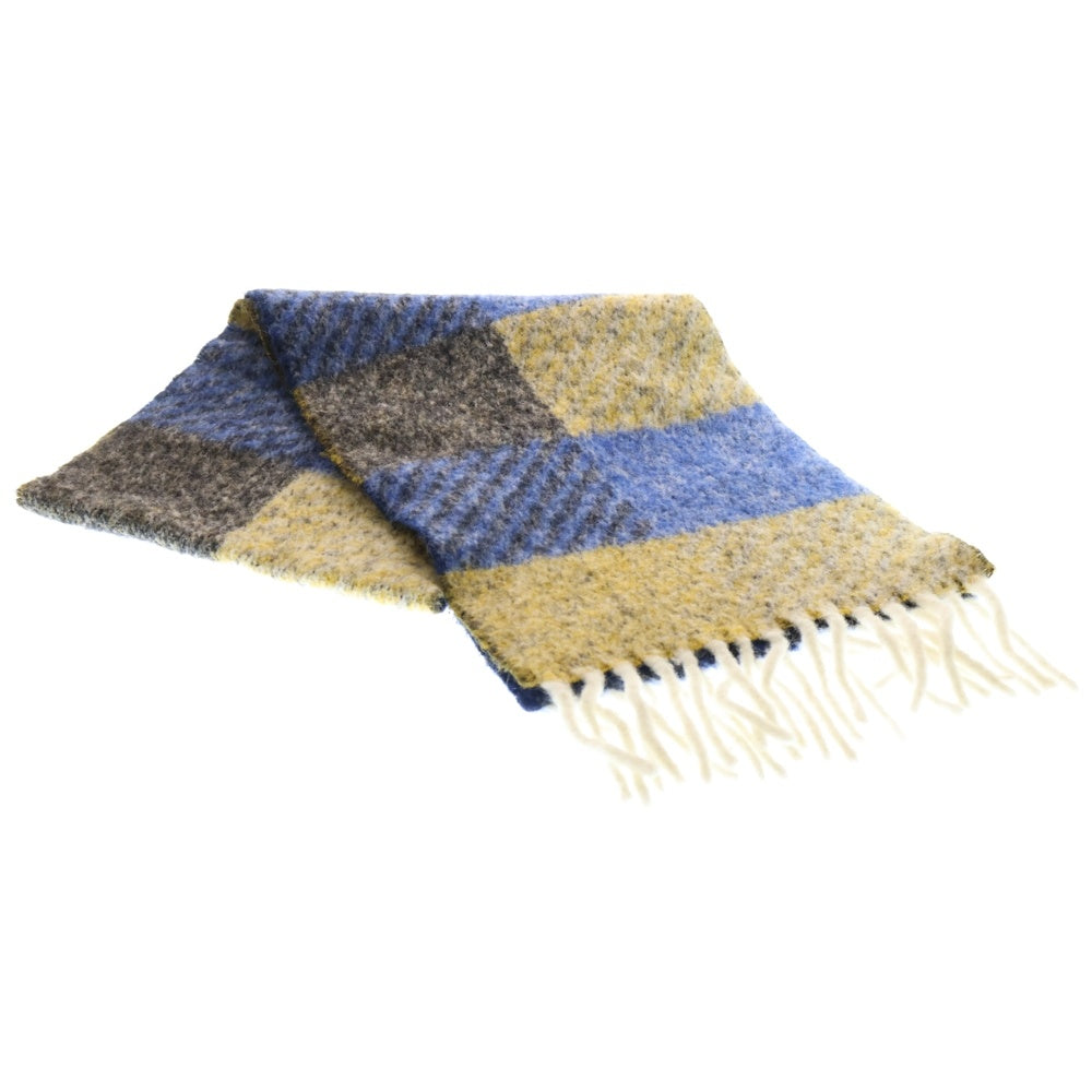 MARNI(マルニ) STRIPED MUFFLER ストライプ マフラー アルパカ イエロー/ブルー SCMC0090Y0