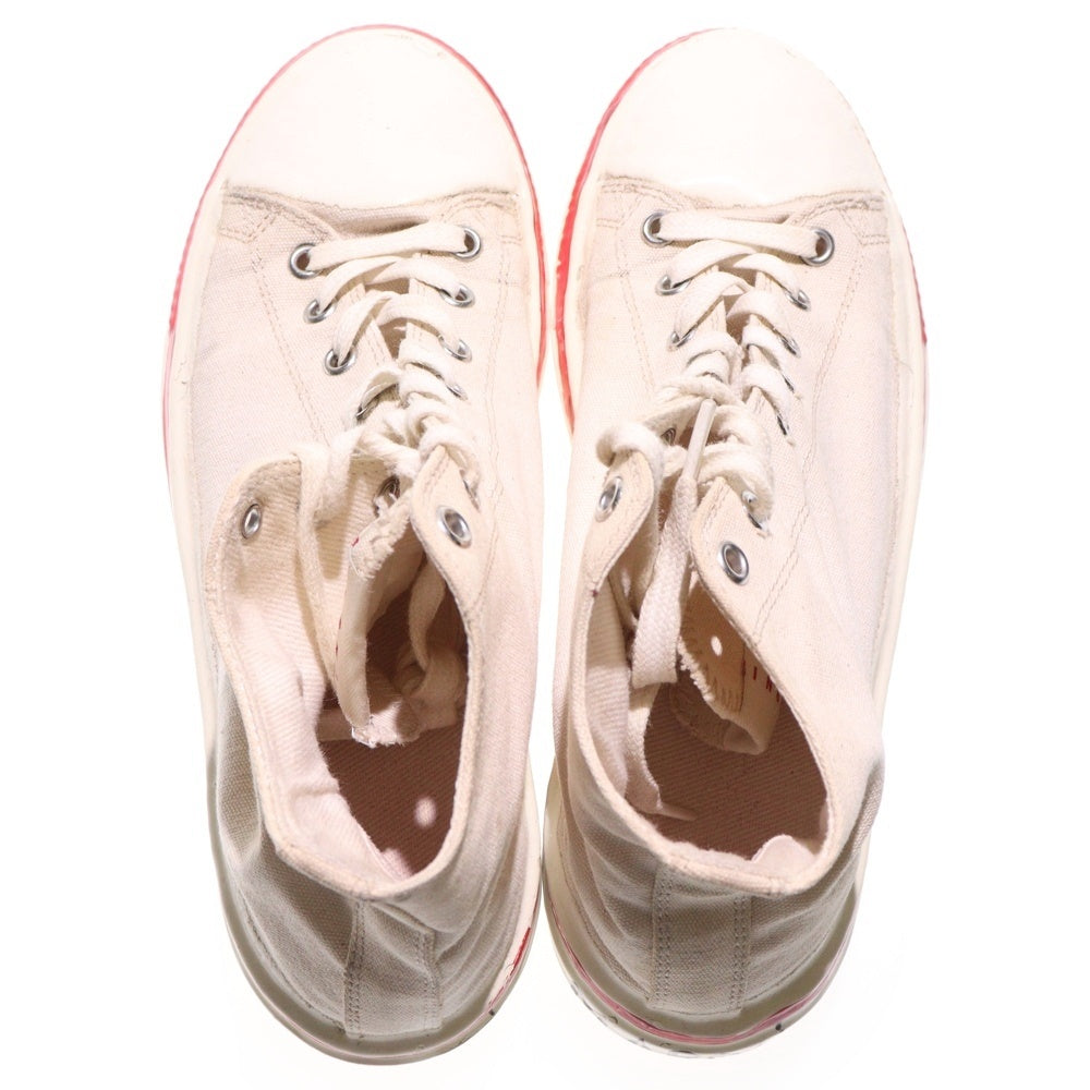 MARNI(マルニ) GOOEY ラバーペイント キャンバス ハイカットスニーカー ホワイト