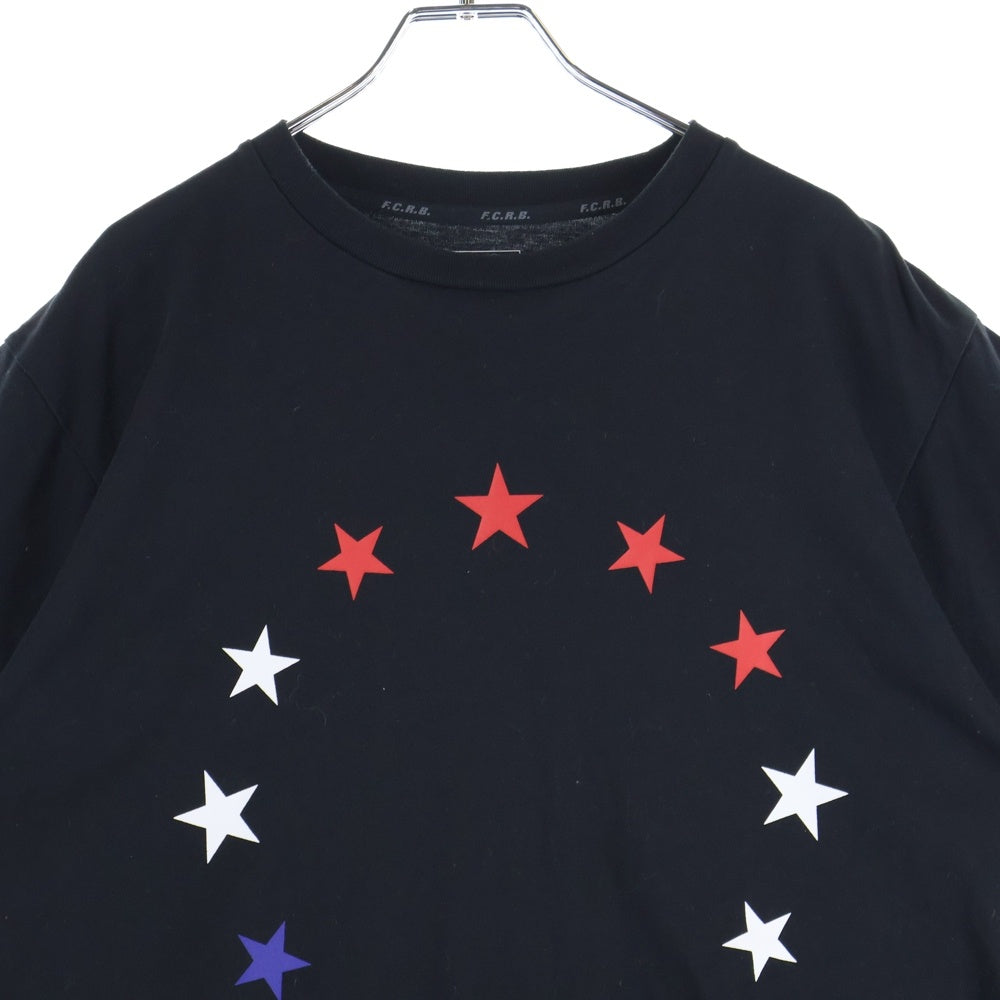 F.C.R.B./F.C.Real Bristol/FCRB(エフシーアールビー/エフシーレアルブリストル) 22SS 48 STARS TEE スタープリント 半袖Tシャツ カットソー ブラック FCRB-222077