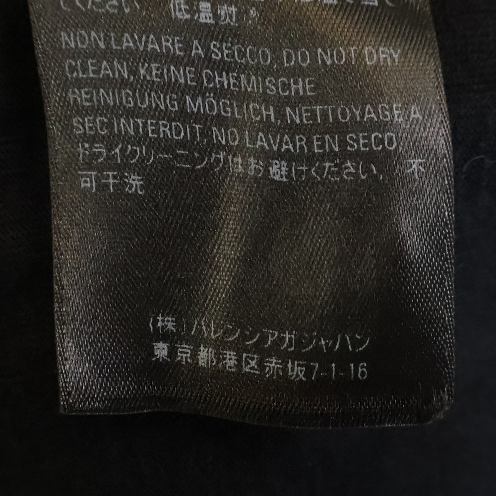 BALENCIAGA(バレンシアガ) BB Logo Print Tee フロントロゴプリント コットン半袖Tシャツ カットソー 556148 TDV51 ブラック