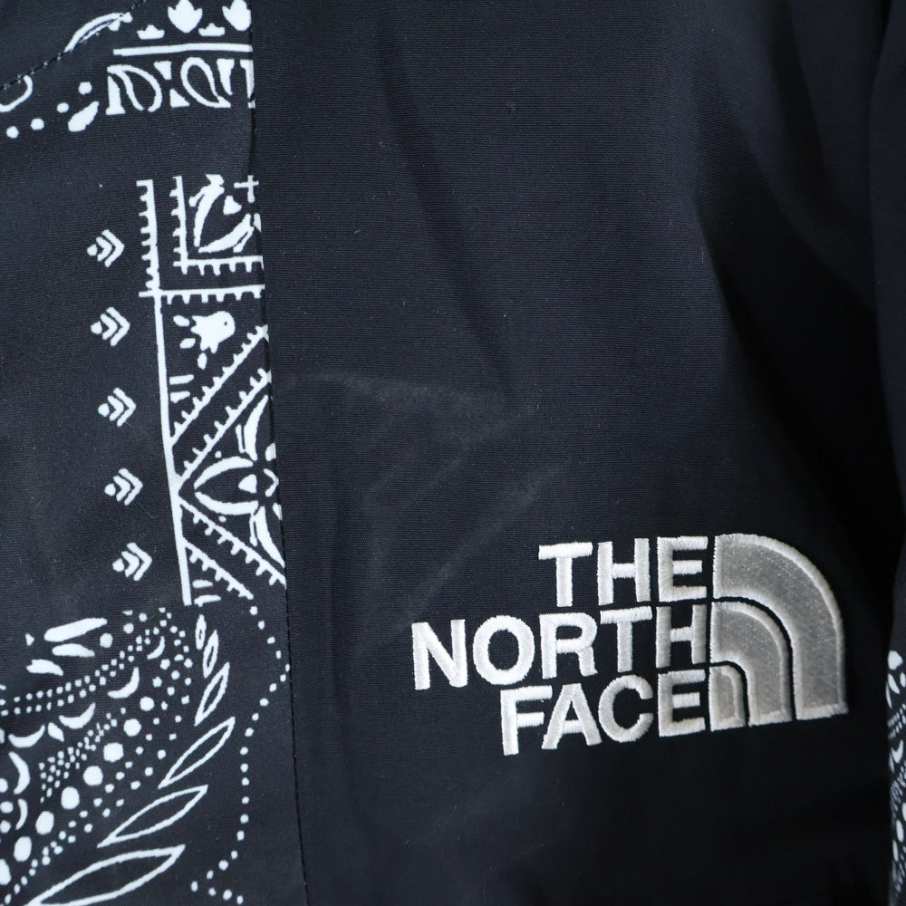 THE NORTH FACE(ザノースフェイス) NOVELTY ULTIMATE DOWN JACKET ノベルティ ユーティリティ フーデッド ダウンジャケット バンダナ 総柄 ブラック NJ2DN63A