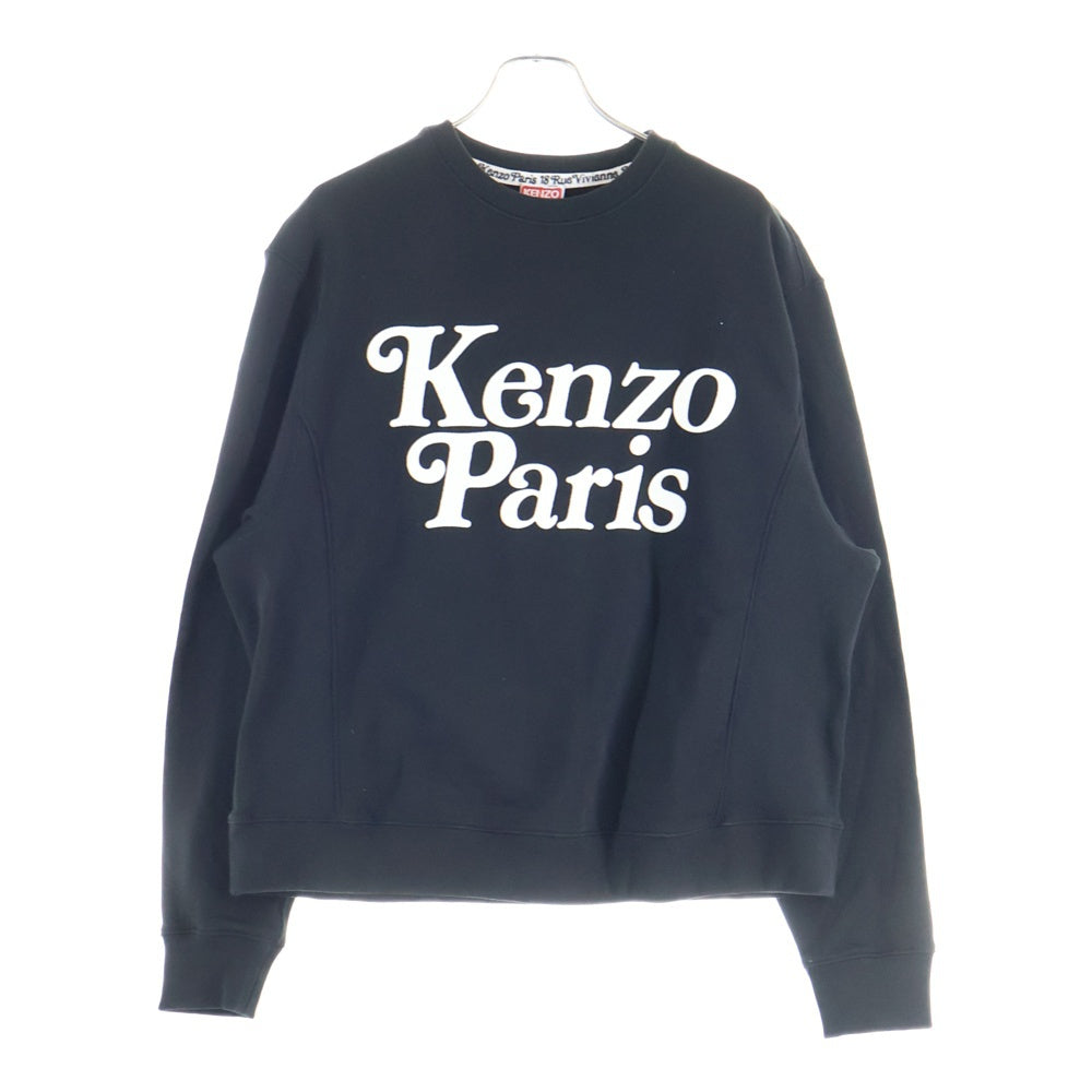 KENZO(ケンゾー) By Verdy Classic Sweat バイベルディー クラシックスウェットトレーナー ロゴフェルト長袖トレーナー FE55SW1464MG-99J ブラック