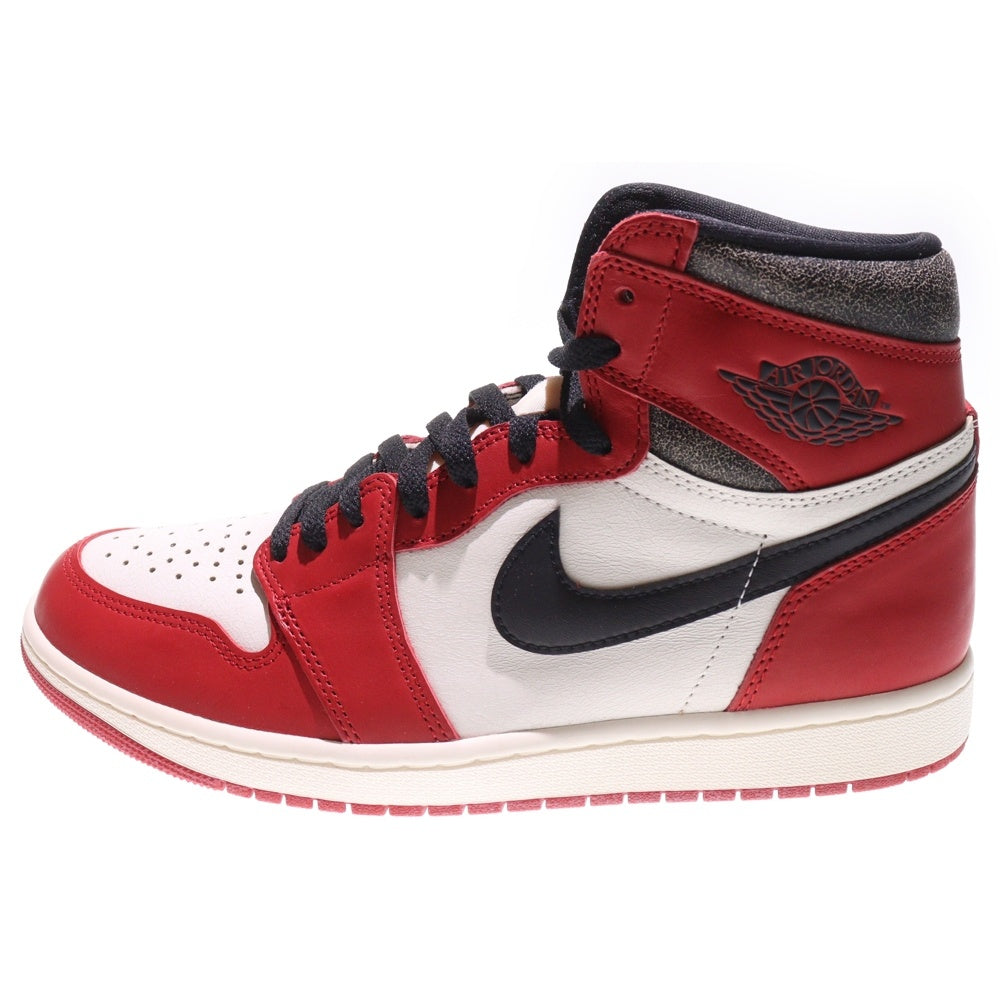 NIKE(ナイキ) AIR JORDAN 1 HIGH OG CHICAGO LOST & FOUND エアジョーダン1 シカゴ ロストアンドファウンド ハイカットスニーカー ホワイト/レッド US10/28cm DZ5485-612