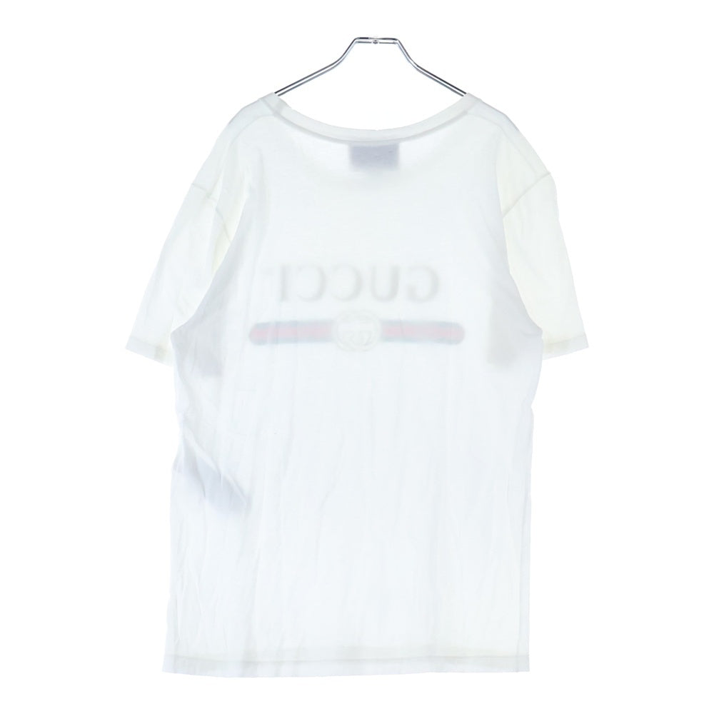 GUCCI(グッチ) GG Washed T-Shirt ウォッシュド加工 半袖Tシャツ ホワイト 440103 X3F05