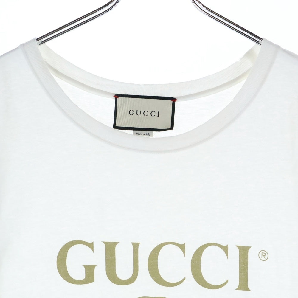 GUCCI(グッチ) GG Washed T-Shirt ウォッシュド加工 半袖Tシャツ ホワイト 440103 X3F05
