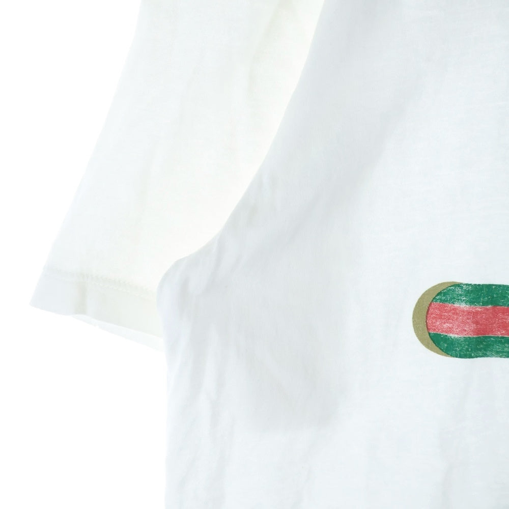 GUCCI(グッチ) GG Washed T-Shirt ウォッシュド加工 半袖Tシャツ ホワイト 440103 X3F05