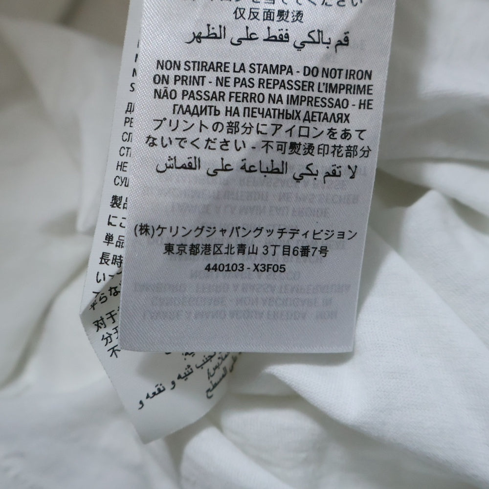 GUCCI(グッチ) GG Washed T-Shirt ウォッシュド加工 半袖Tシャツ ホワイト 440103 X3F05