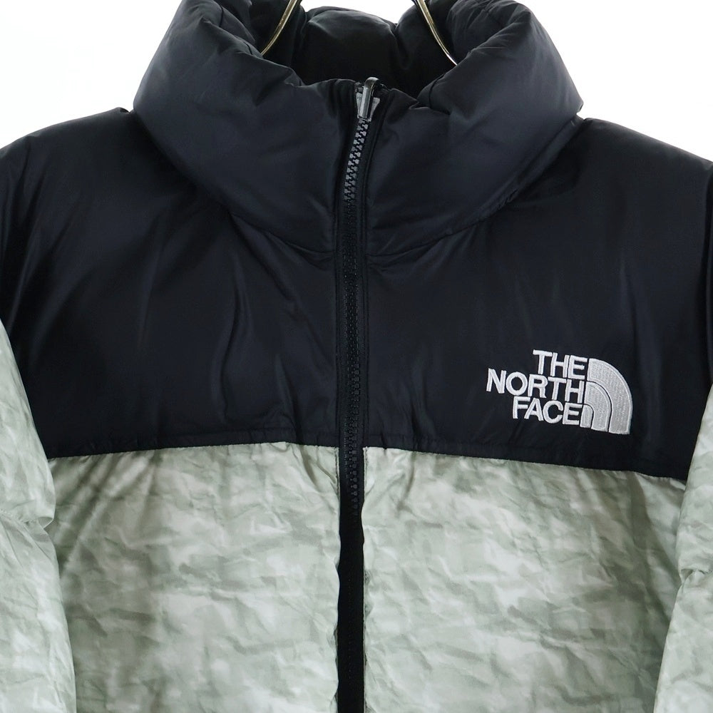SUPREME(シュプリーム) 19AW ×THE NORTH FACE Paper Print Nuptse Jacket ND91806I ザ ノースフェイス ペーパープリント ヌプシ ナイロン ダウンジャケット ブラック/グレー
