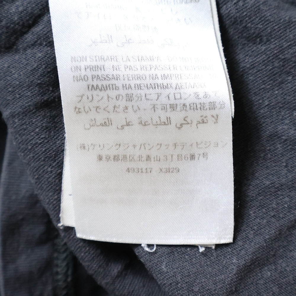 GUCCI(グッチ) Black Cat T-Shirt ダメージ加工 半袖Tシャツ グレー 493117 X3I29