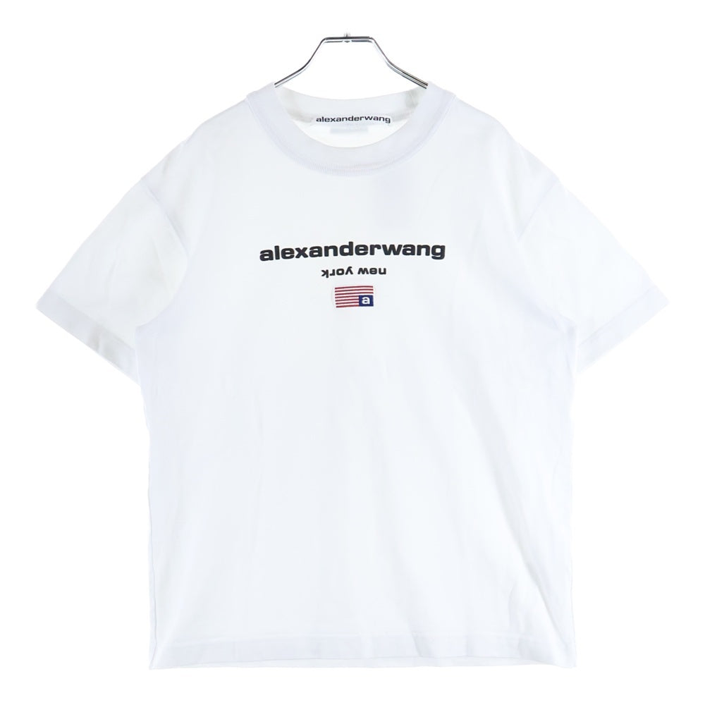 ALEXANDER WANG(アレキサンダーワン) T-Shirt ロゴ刺繍 半袖Tシャツ ホワイト