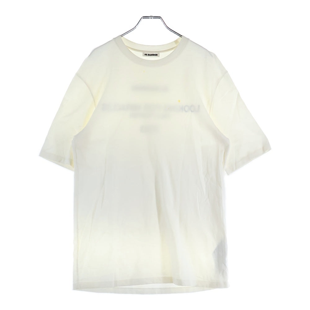 JIL SANDER(ジルサンダー) 23AW T-Shirt バックロゴプリント 半袖Tシャツ ホワイト J22GC0140 J46219