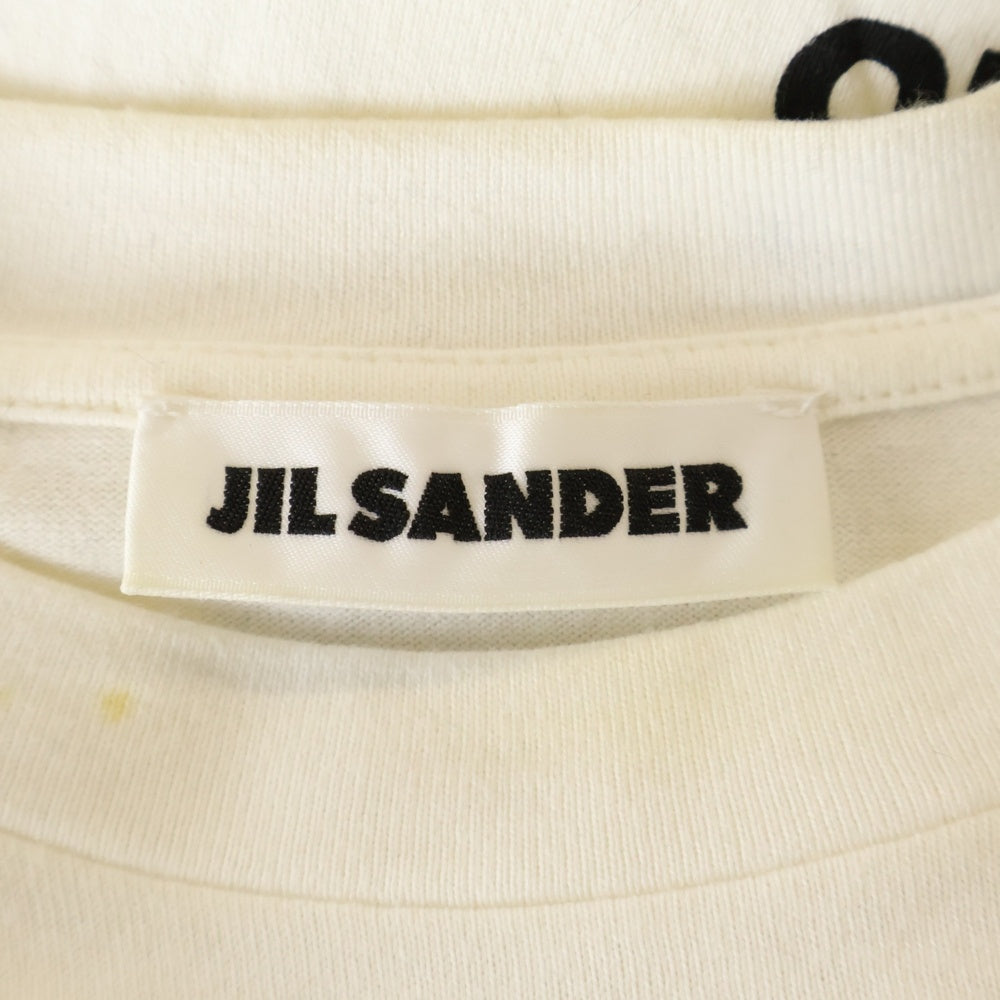 JIL SANDER(ジルサンダー) 23AW T-Shirt バックロゴプリント 半袖Tシャツ ホワイト J22GC0140 J46219
