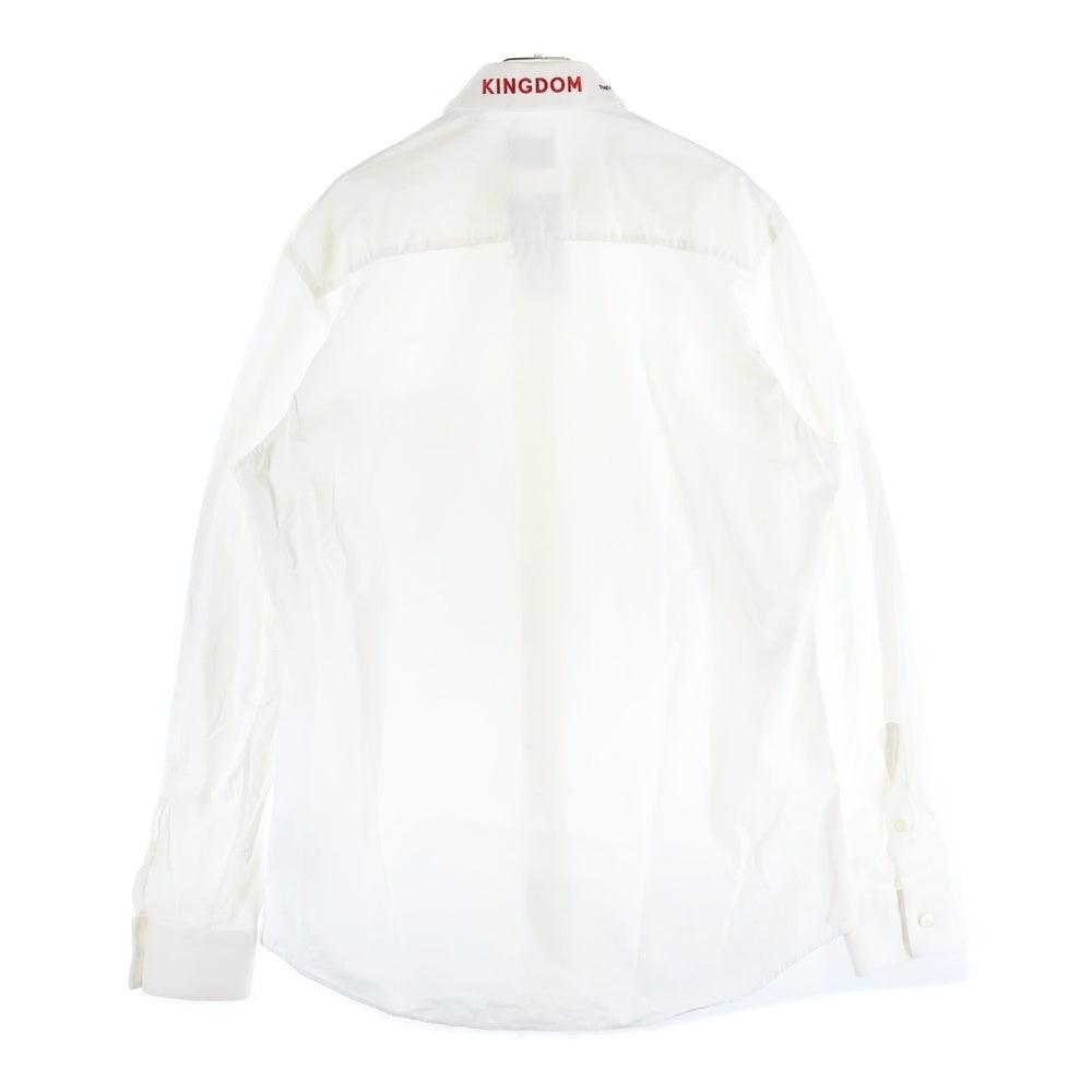 BURBERRY(バーバリー) Kingdom Shirt ロゴ刺繍 長袖シャツ ホワイト 8017217