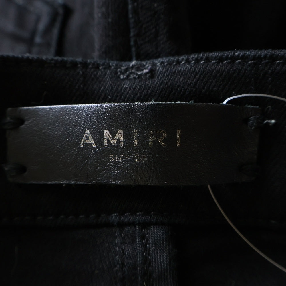 AMIRI(アミリ) Sideline Crush Skinny Jeans ダメージ加工 スキニーパンツ ブラック