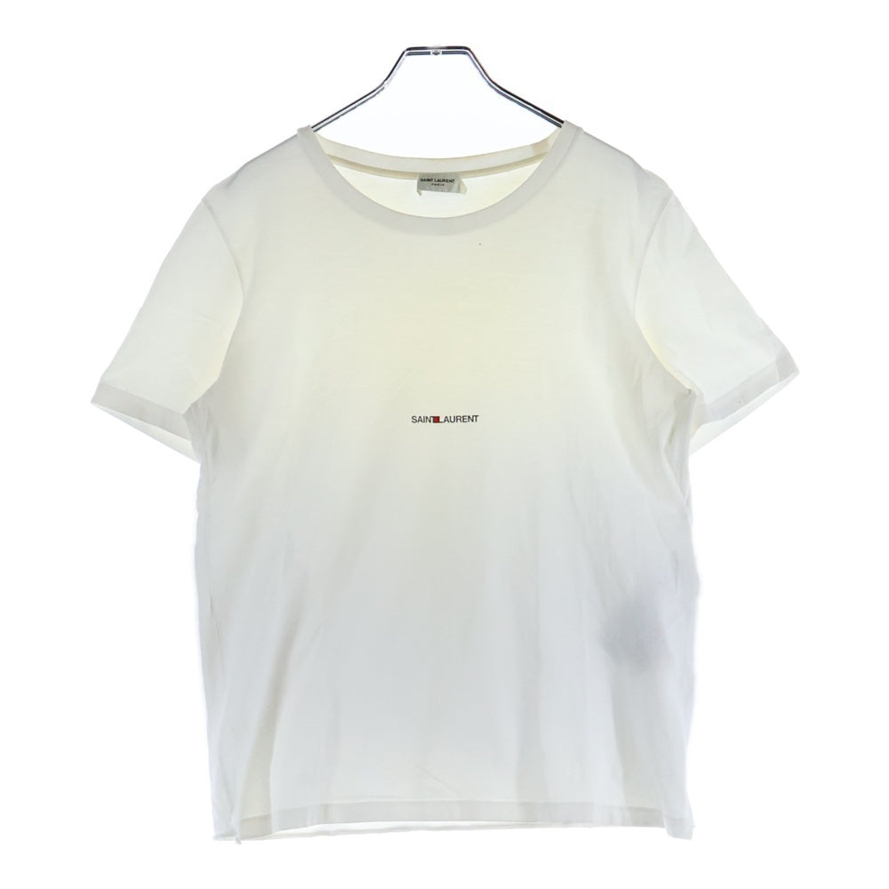 SAINT LAURENT PARIS(サンローランパリ) T-Shirt ロゴプリント 半袖Tシャツ ホワイト 464572 YB2DQ
