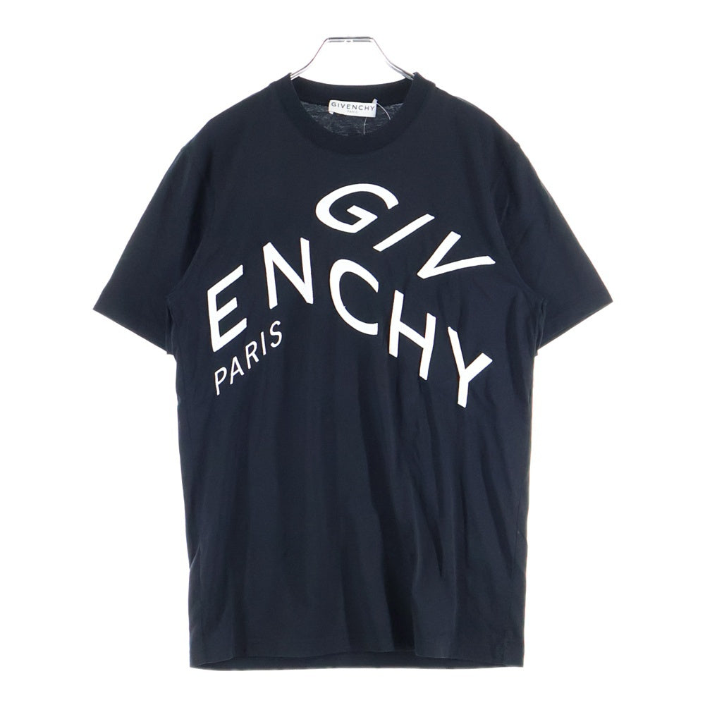 GIVENCHY(ジバンシィ) T-Shirt ロゴ刺繍 半袖Tシャツ ブラック BM70YC3002