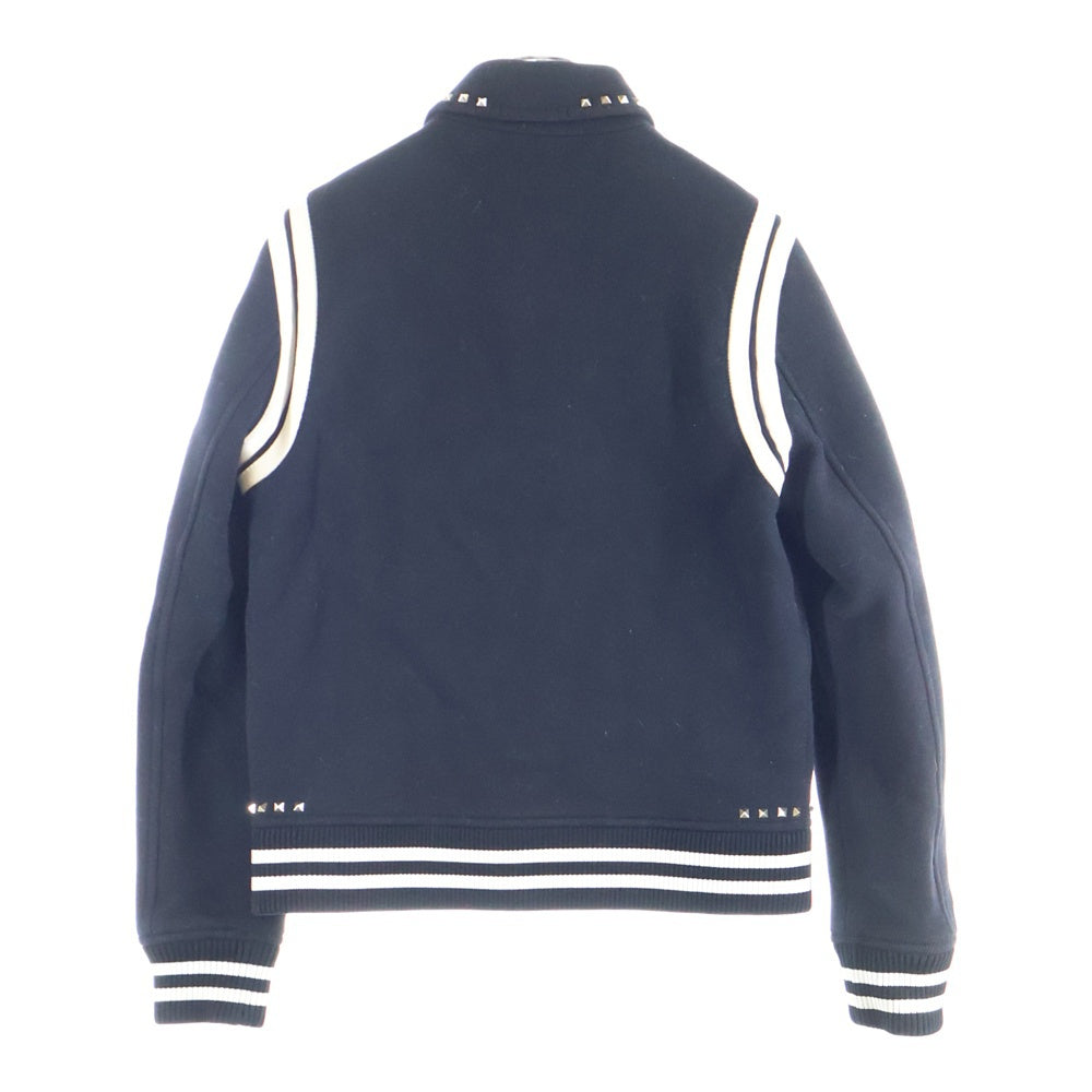 VALENTINO(ヴァレンティノ) Studded Jacket ロックスタッズ ウールジャケット ブルゾン ブラック