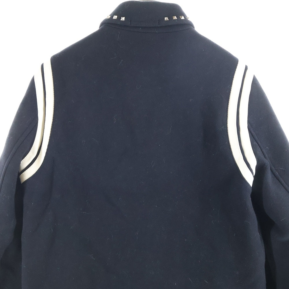 VALENTINO(ヴァレンティノ) Studded Jacket ロックスタッズ ウールジャケット ブルゾン ブラック