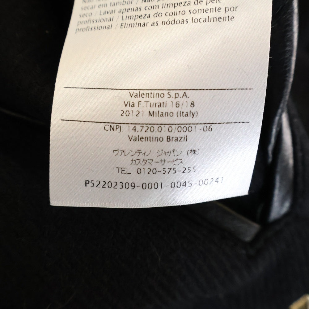 VALENTINO(ヴァレンティノ) Studded Jacket ロックスタッズ ウールジャケット ブルゾン ブラック