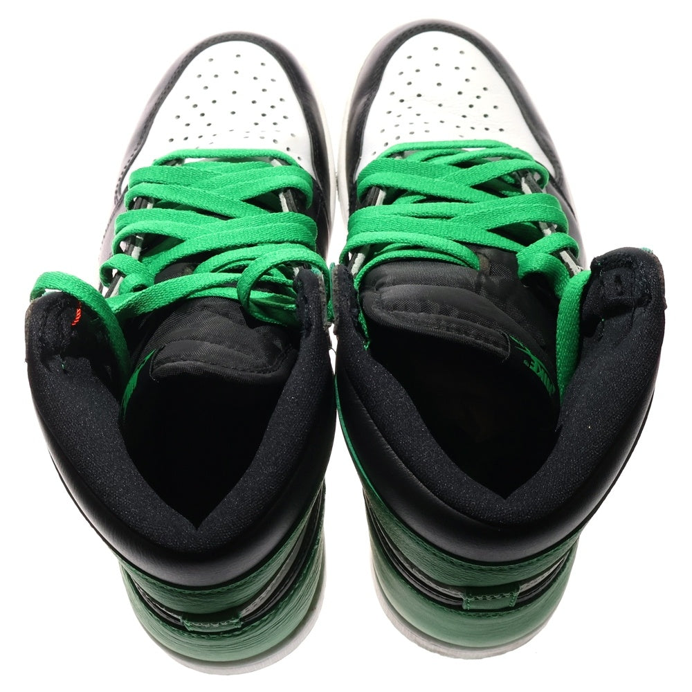NIKE(ナイキ) AIR JORDAN1 RETRO HIGH OG エアジョーダン1 ラッキーグリーン ハイカットスニーカー ブラック/ホワイト/グリーン US9.5/27.5cm DZ5485-031