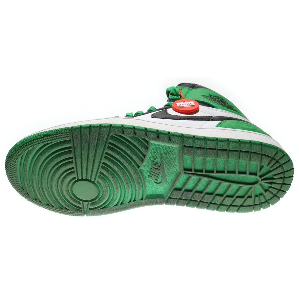 NIKE(ナイキ) AIR JORDAN1 RETRO HIGH OG エアジョーダン1 ラッキーグリーン ハイカットスニーカー ブラック/ホワイト/グリーン US9.5/27.5cm DZ5485-031